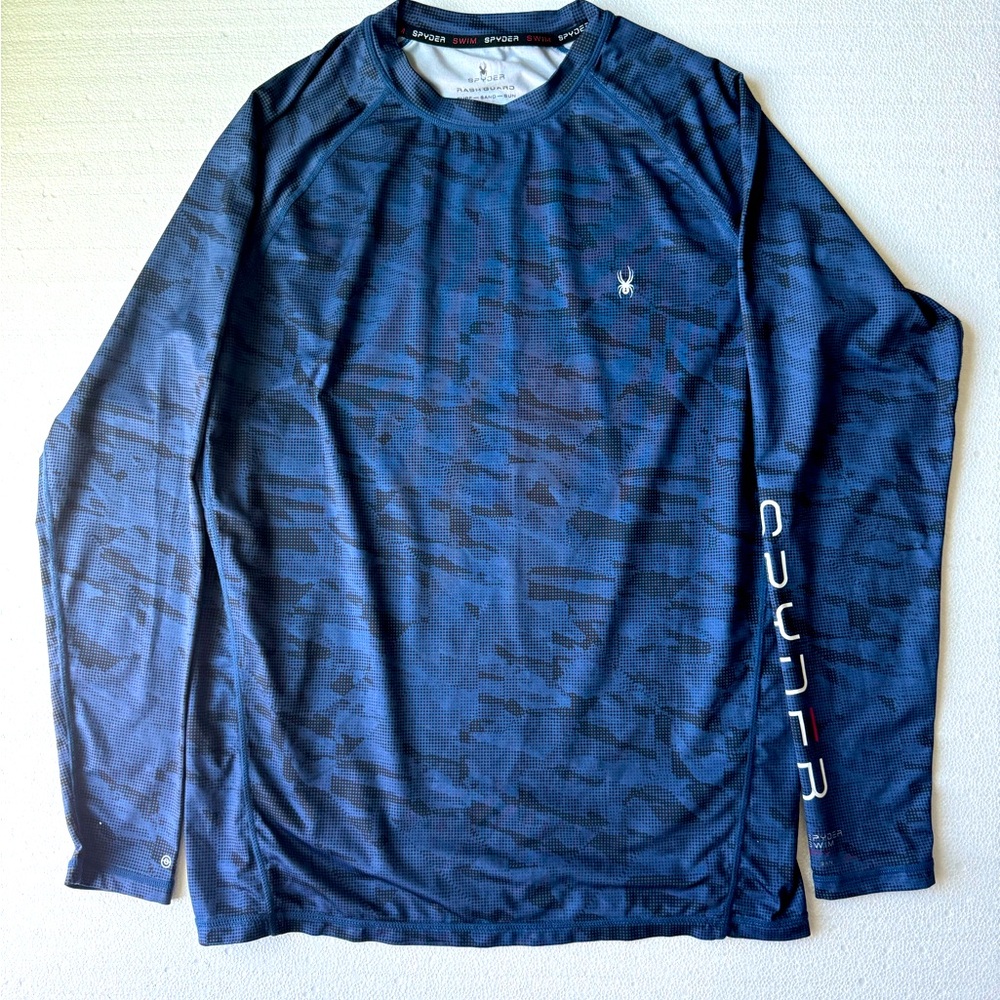 Spyder Swimwear Rashguard- Surf,sand, sun : Men’s Small